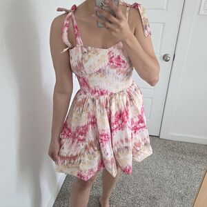 tie-dye crudo 100% Cotton Mini Dress from the brand Tennis (Colombia)